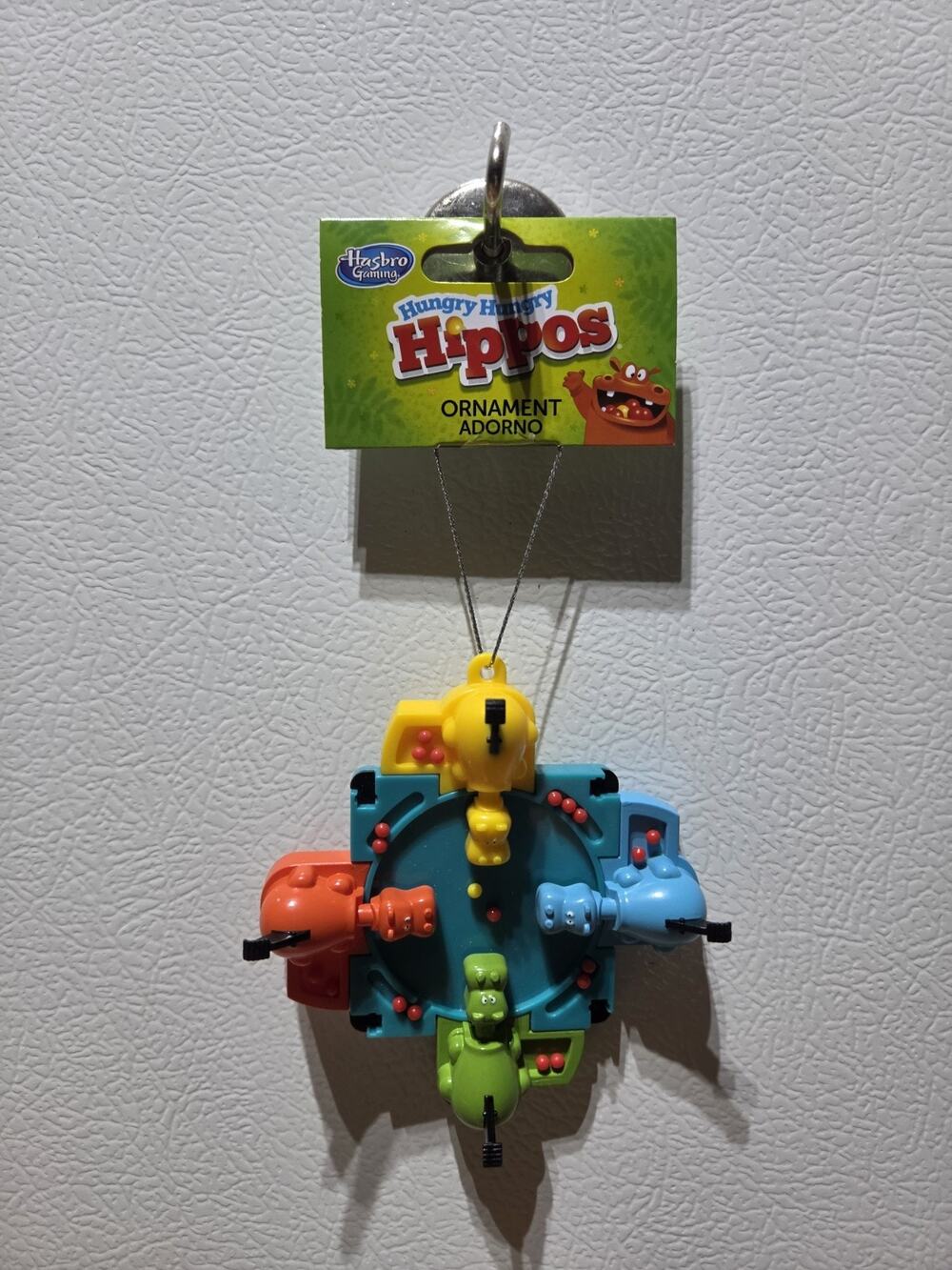 NEW, RUZ HUNGRY HUNGRY HIPPOS GAME CHRISTMAS Ornament